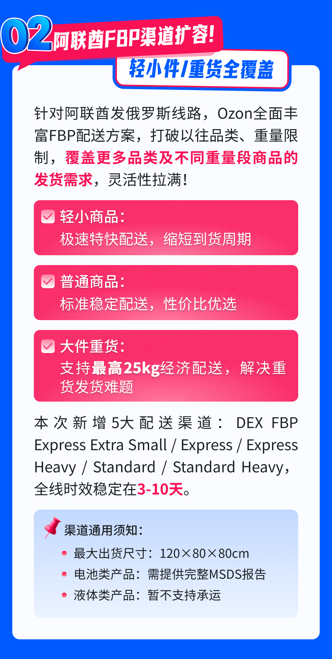 Ozon FBP五大重磅更新！新仓+新渠道+新工具，发货&amp;备货效率翻倍！