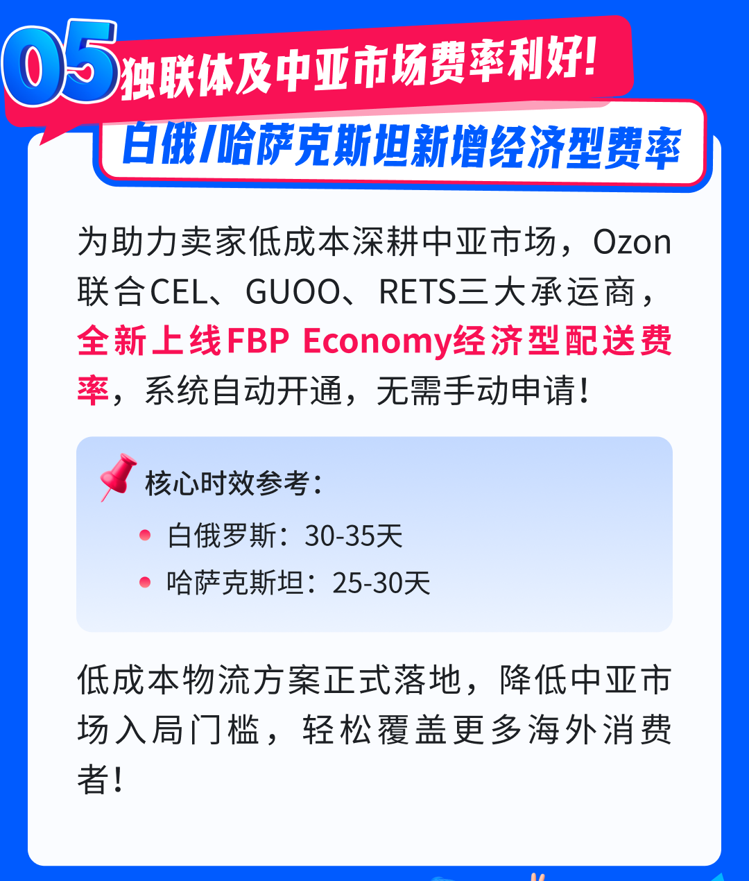 Ozon FBP五大重磅更新！新仓+新渠道+新工具，发货&amp;备货效率翻倍！