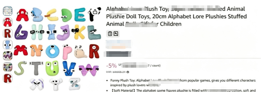2026-cv-01578，ALPHABET LORE卡通拟人字母商标版权双维权！多个热门品类卖家要遭殃了！