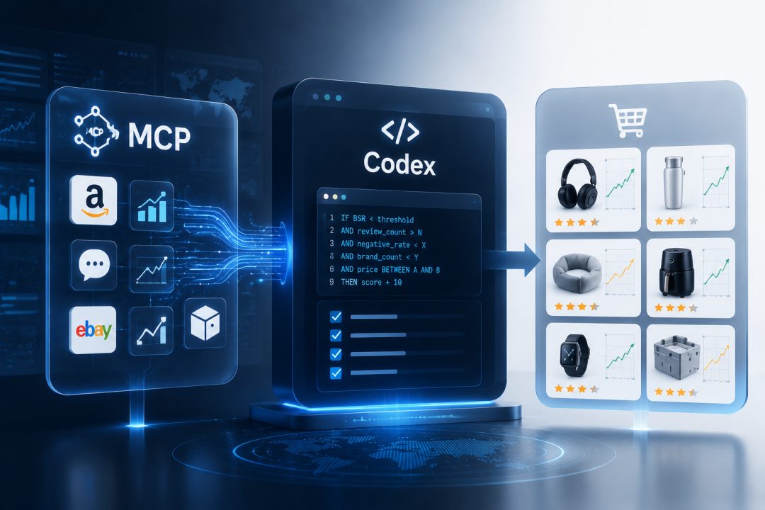用MCP、Codex做跨境电商选品，怎么把运营经验变成可复制的标准流程？