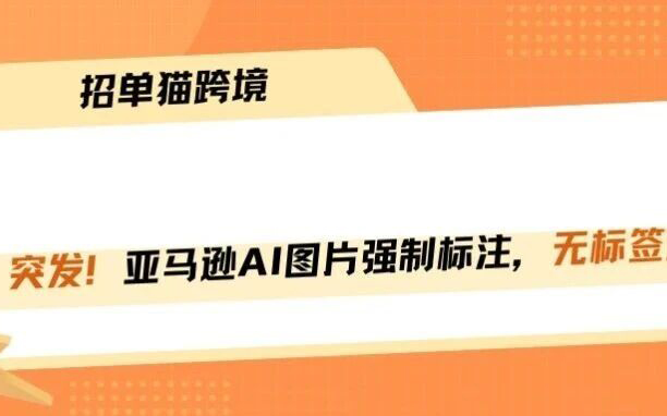 亚马逊开启AI图片强制清查，无标签直接拦截