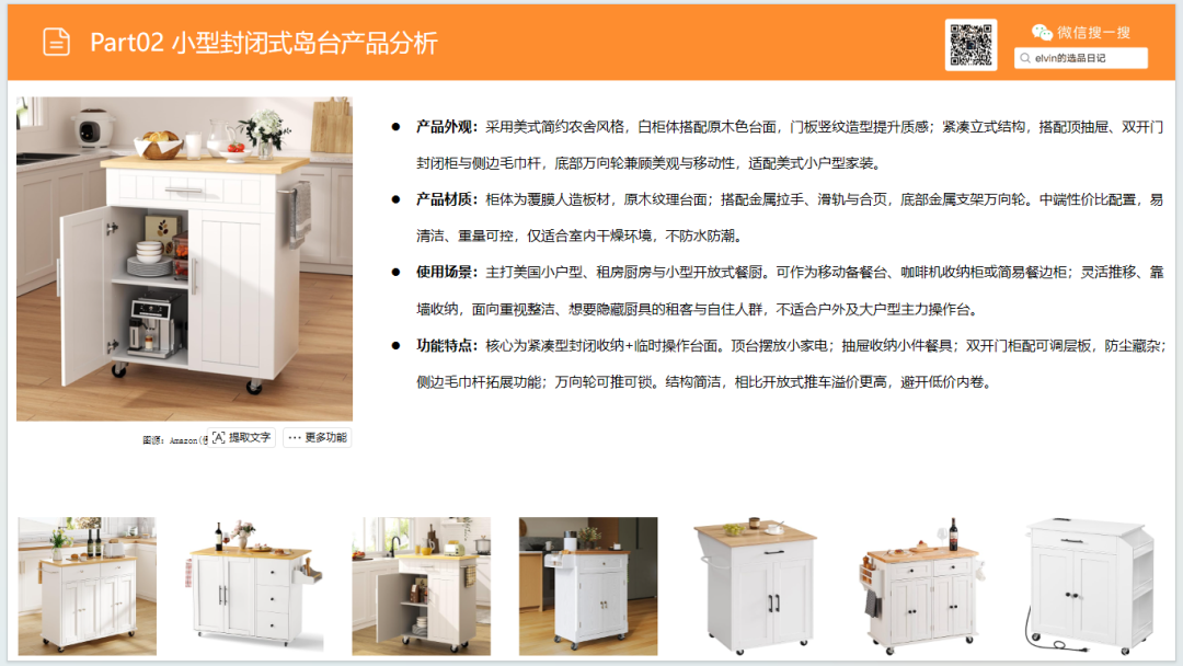 亚马逊选品日记第34期：家具篇—厨房岛台市场调研报告（看似蓝海，实则暗藏玄机）