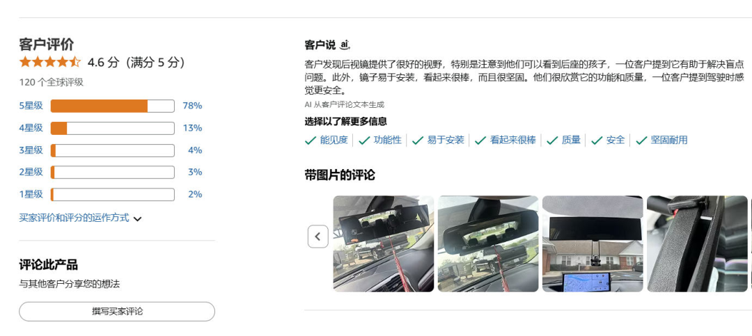 亚马逊汽配冷门赛道掘金:车内后视镜如何做到日均106单 1 亚马逊汽配冷门赛道掘金:车内后视镜如何做到日均106单
