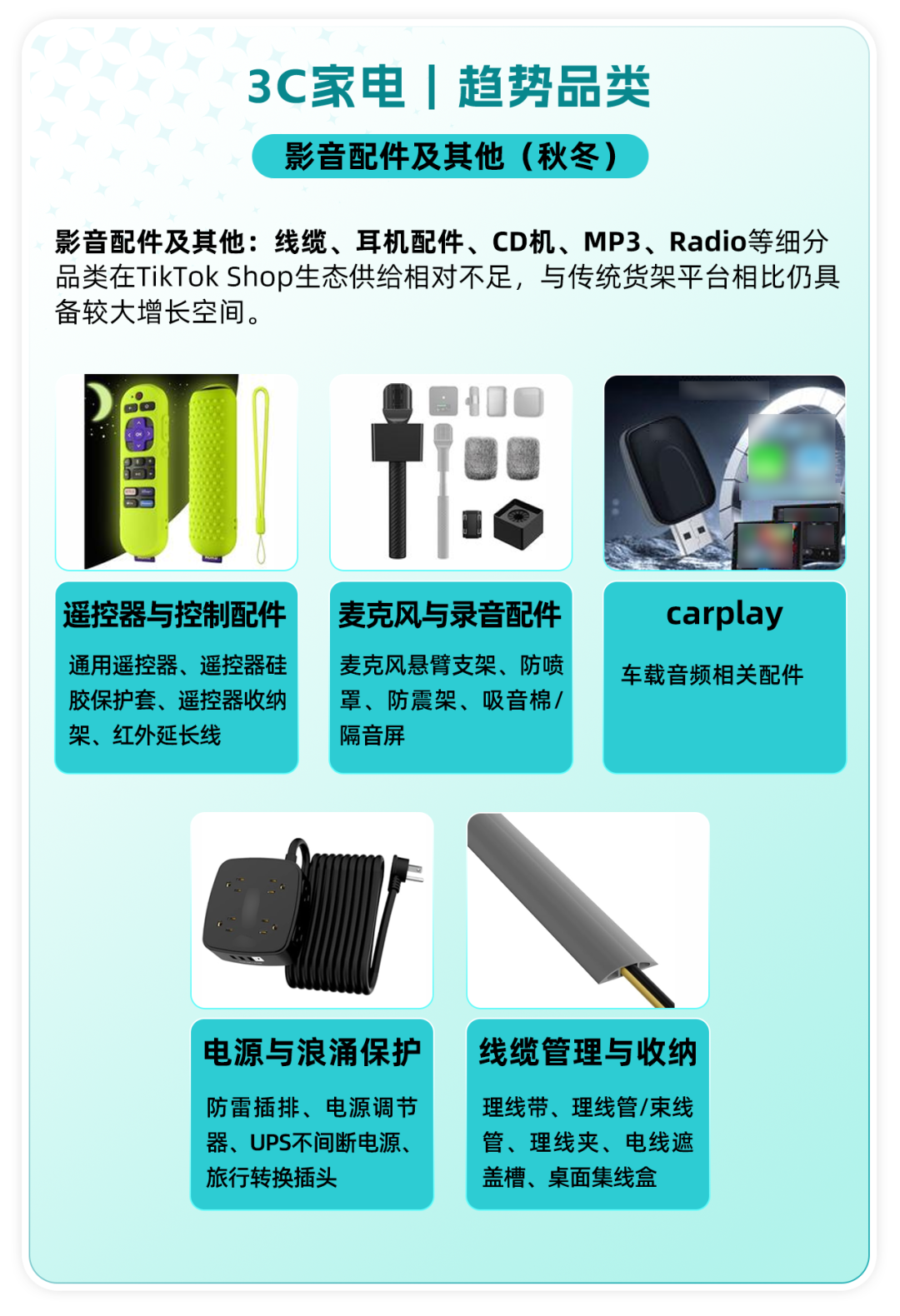 秋冬旺季备战开启！TikTok Shop美区跨境POP 3C家电五大核心类目热招