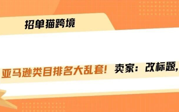 亚马逊排名集体抽风，改标题真会掉权重！