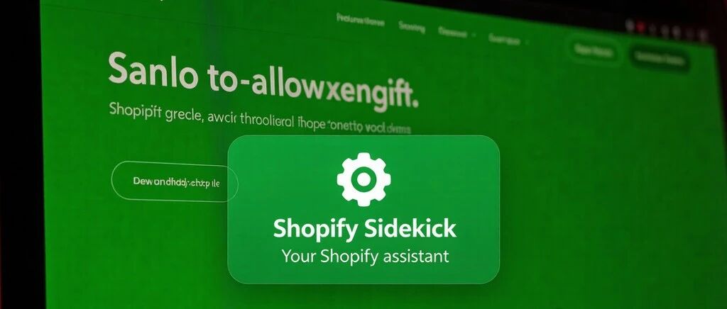 告别“切屏焦虑”！Shopify Sidekick 打通第三方应用，你的运营方式该升级了