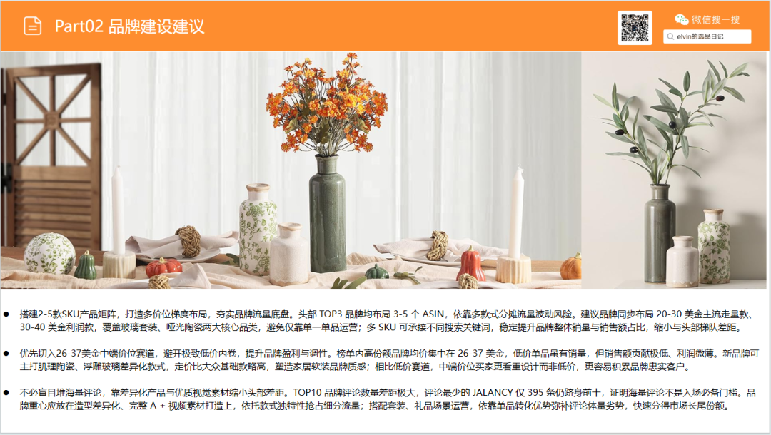 亚马逊选品日记第37期：花瓶类目市场洞察报告（细分器皿破新局，美式软装轻突围）