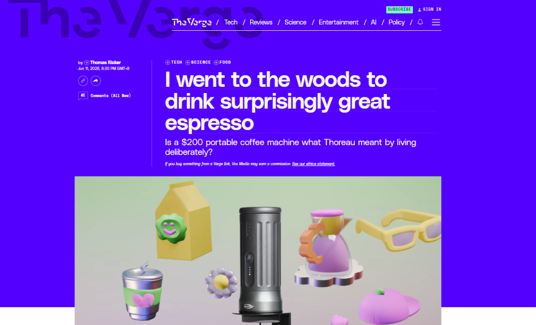 客户案例｜The Verge等头部外媒接连上线，零知名度的咖啡机新锐如何刷屏Google News