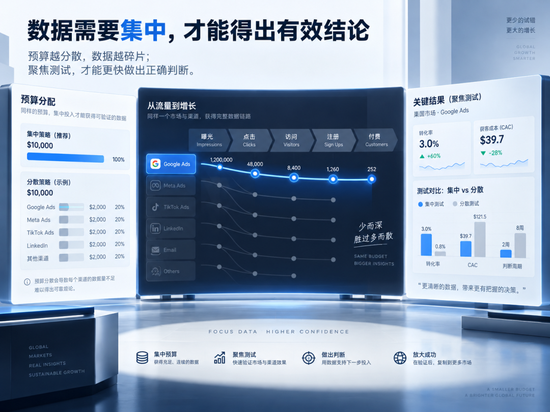 小预算出海，为什么更应该集中市场和渠道？