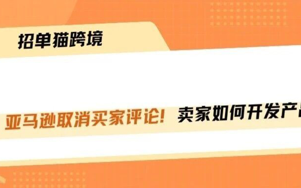 亚马逊取消买家评论！卖家如何开发产品？