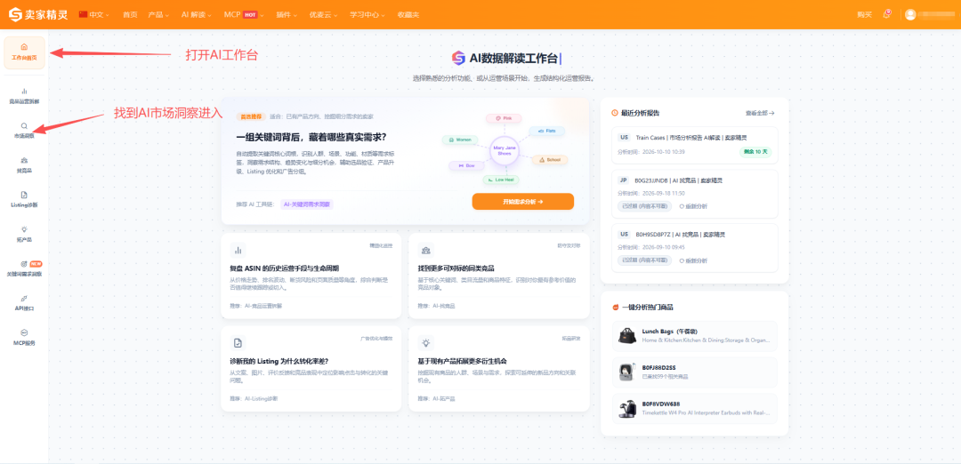 亚马逊市场分析新范式｜卖家精灵 AI 市场洞察实操指南